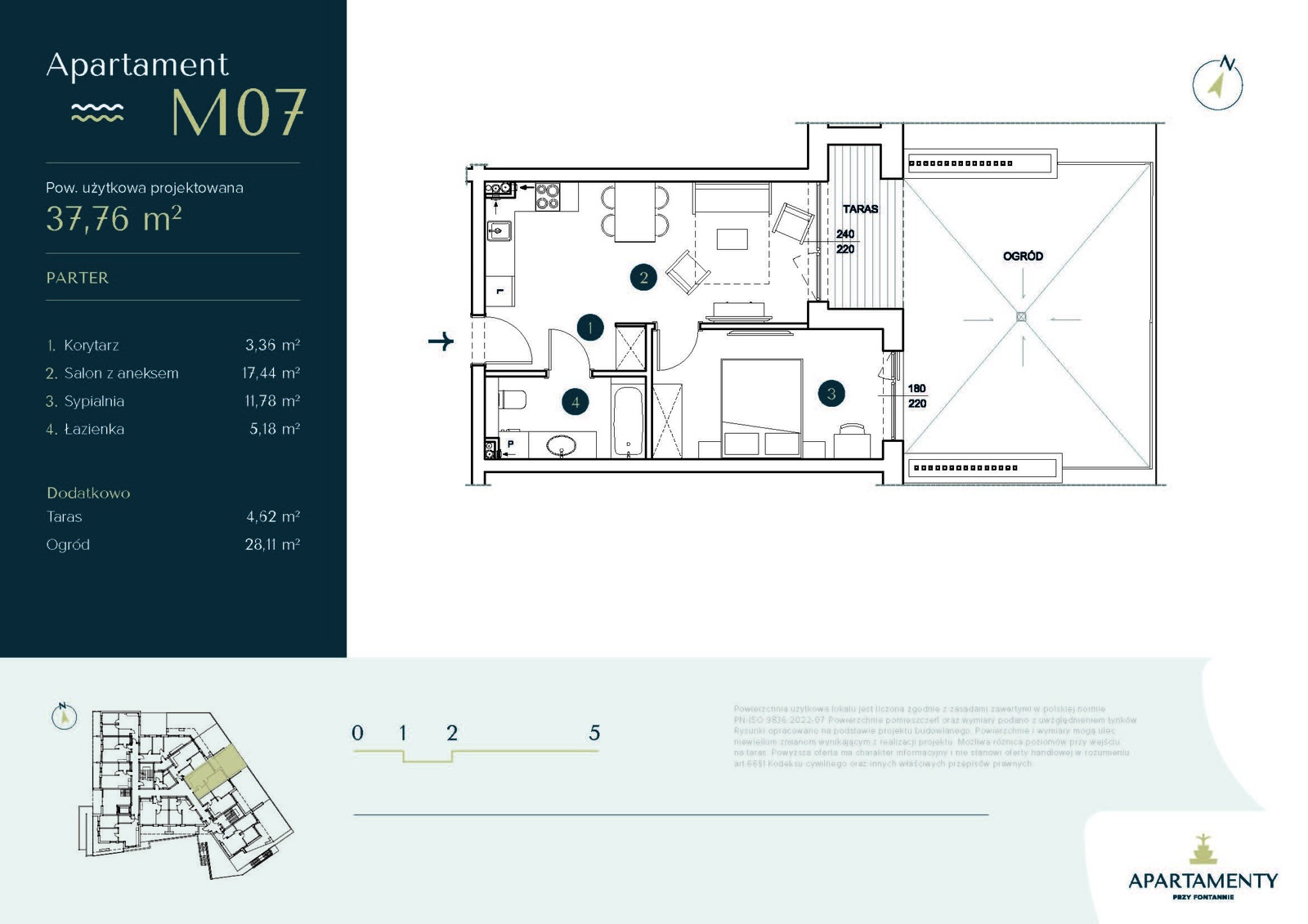 Apartament M07 - Ustawny z własnym ogrodem