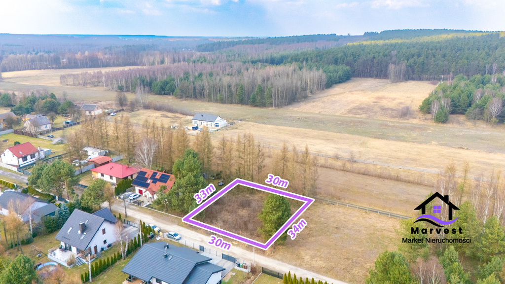 Hutki gm.Konopiska|Działka z pozwoleniem na budowę