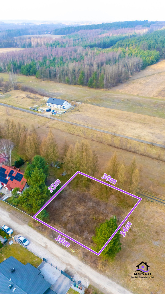 Hutki gm.Konopiska|Działka z pozwoleniem na budowę