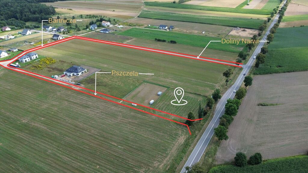 Działka 2291 m² z WZ – 5 min od Łomży – Zosin