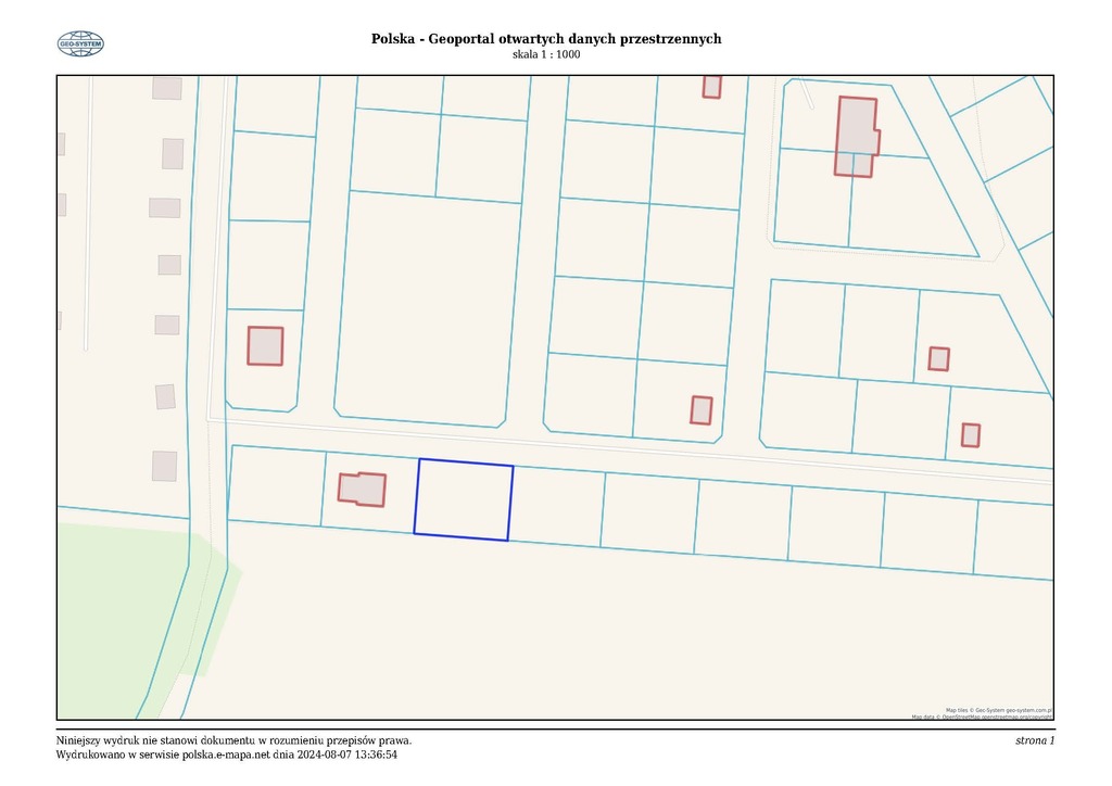 Działka na sprzedaż Wrzosowo 501 m2 | Arka Nieruchomości