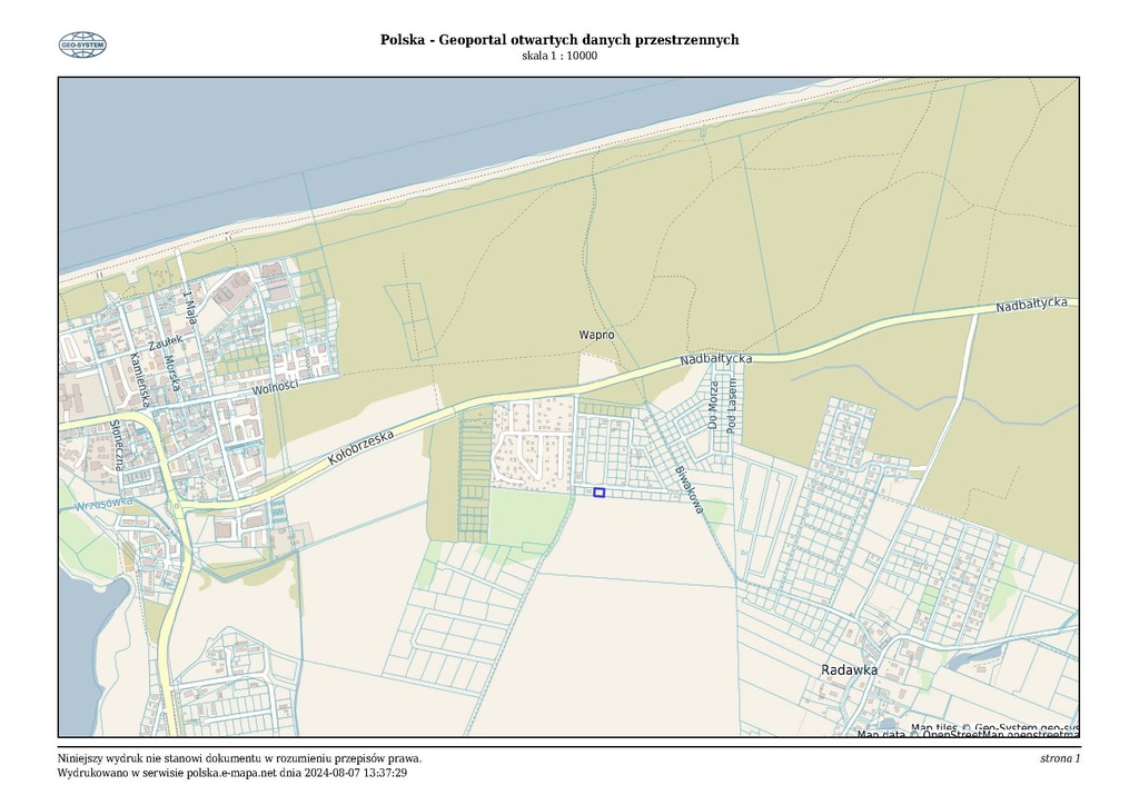 Działka na sprzedaż Wrzosowo 501 m2 | Arka Nieruchomości