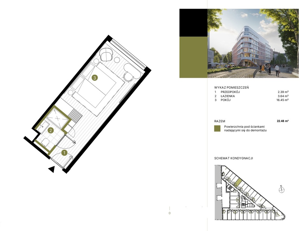 Mieszkanie na sprzedaż Poznań 22 m2 | Arka Nieruchomości