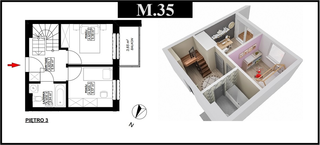Mieszkanie na sprzedaż Stargard 52 m2 | Arka Nieruchomości