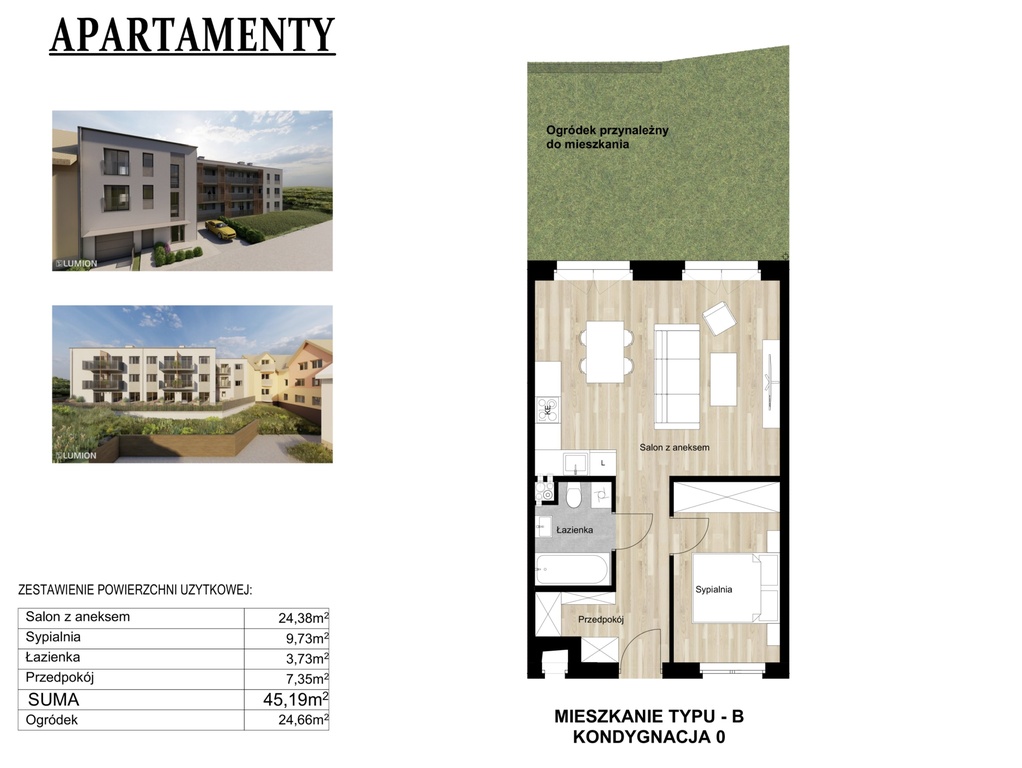 Mieszkanie na sprzedaż Szczecin, Warszewo 45 m2 | Arka Nieruchomości