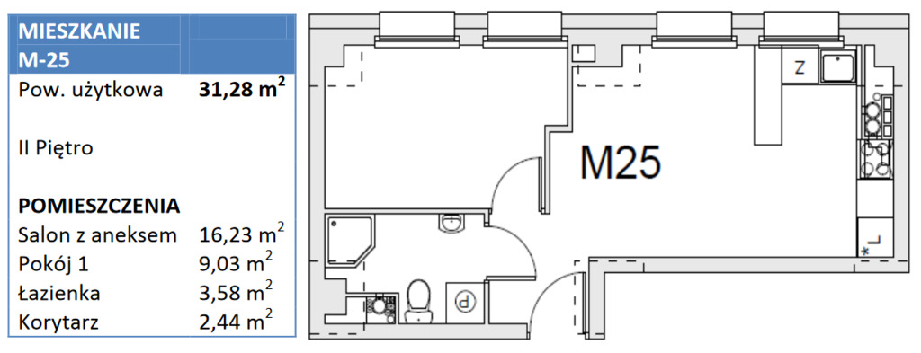 Mieszkanie na sprzedaż Stargard 31 m2 | Arka Nieruchomości