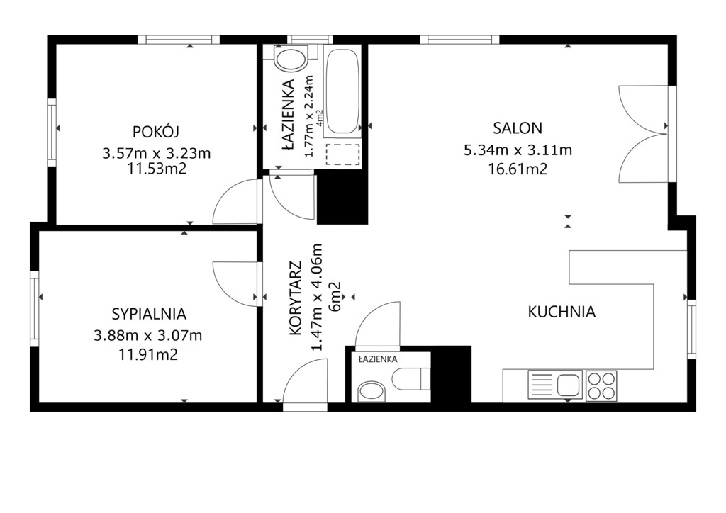 Mieszkanie na sprzedaż Warzymice, Warzymice 69 m2 | Arka Nieruchomości