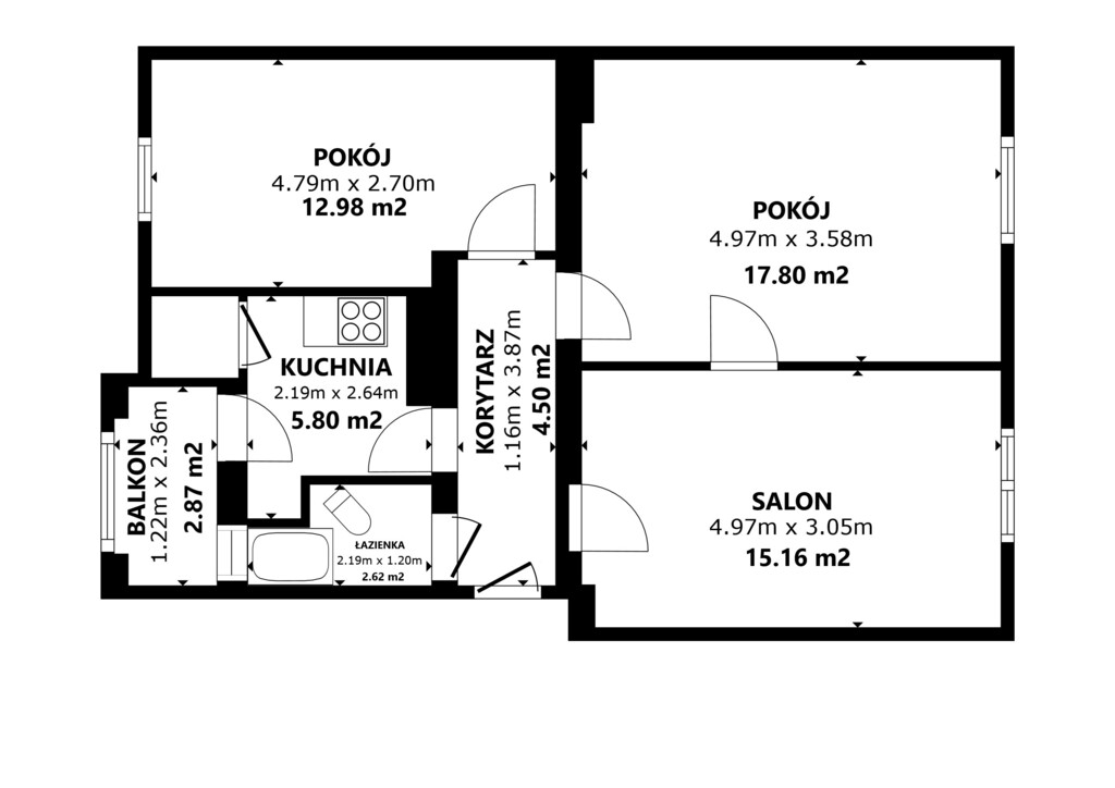 Mieszkanie na sprzedaż Szczecin, Śródmieście-Centrum 58 m2 | Arka Nieruchomości