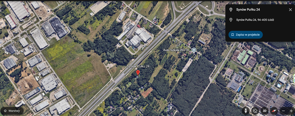 Działka inwestycyjna tuż przy trasie S14 – zdjęcie 3