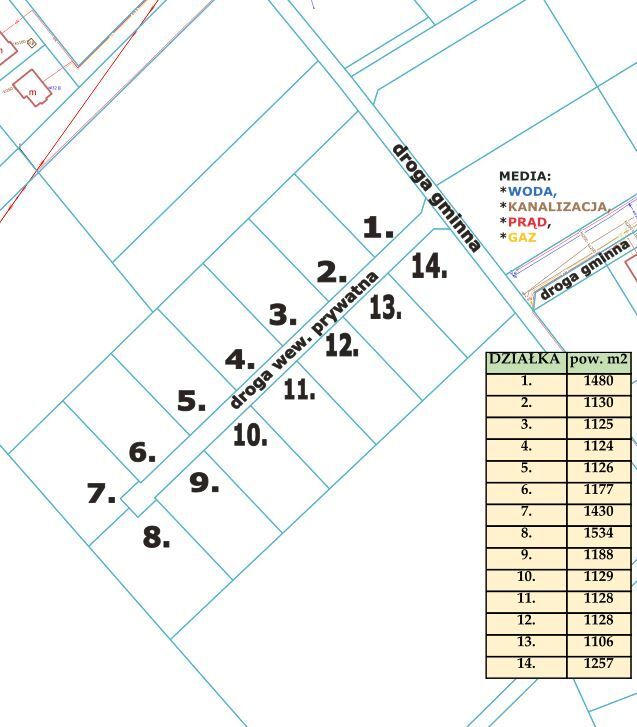 Działka na sprzedaż Przybiernów 1 106 m2 | Arka Nieruchomości