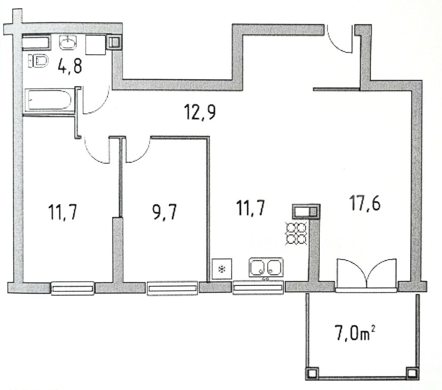 Mieszkanie na sprzedaż Szczecin, Żelechowa 70 m2 | Arka Nieruchomości