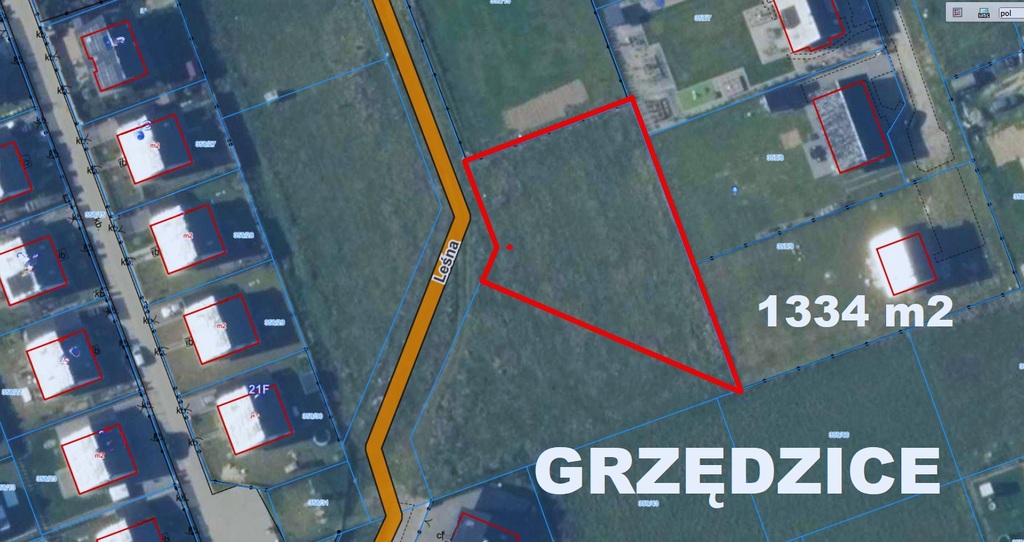 Działka na sprzedaż Grzędzice 1 334 m2 | Arka Nieruchomości