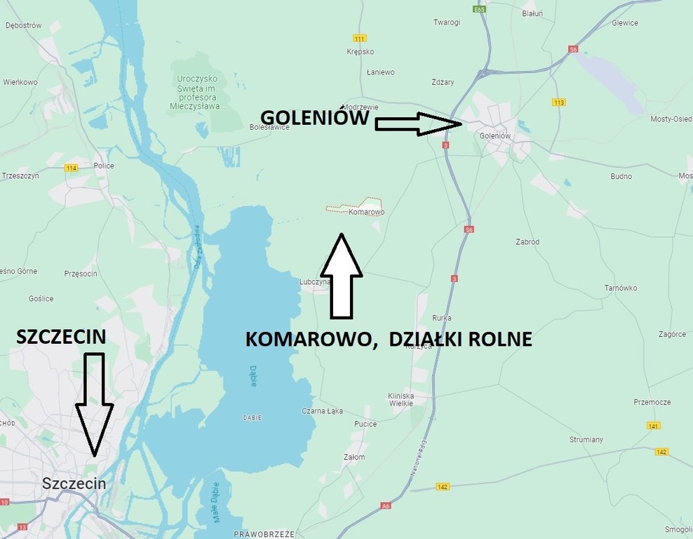 Działka na sprzedaż Komarowo 65 968 m2 | Arka Nieruchomości