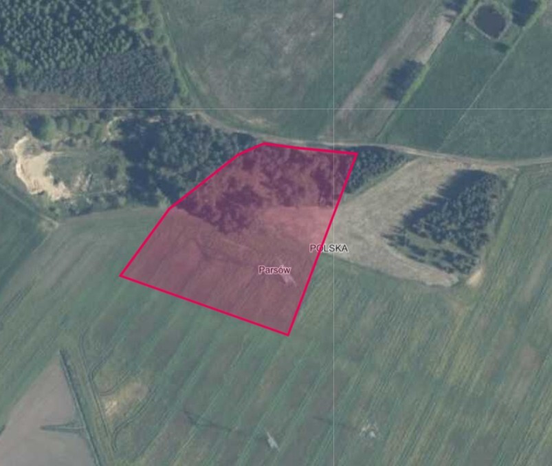 Działka na sprzedaż Parsów 9 825 m2 | Arka Nieruchomości