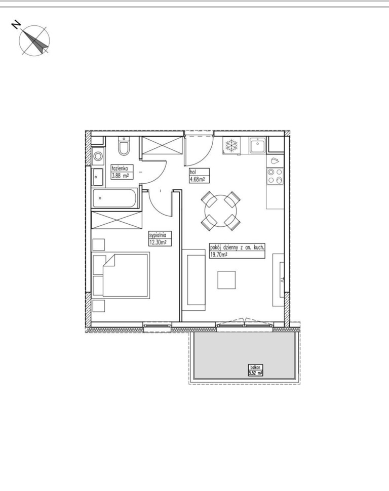 Mieszkanie na sprzedaż Szczecin, Centrum 40 m2 | Arka Nieruchomości