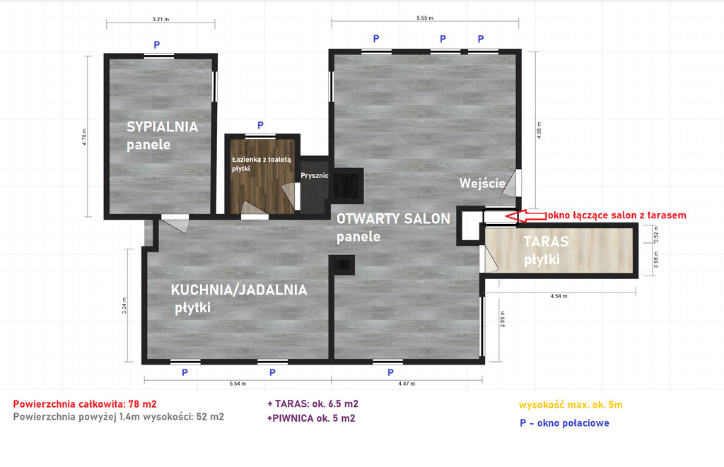 Mieszkanie na sprzedaż Szczecin, Jasne Błonia 78 m2 | Arka Nieruchomości