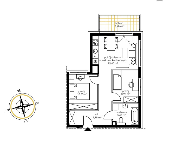Mieszkanie na sprzedaż Szczecin, Śródmieście-Centrum 52 m2 | Arka Nieruchomości
