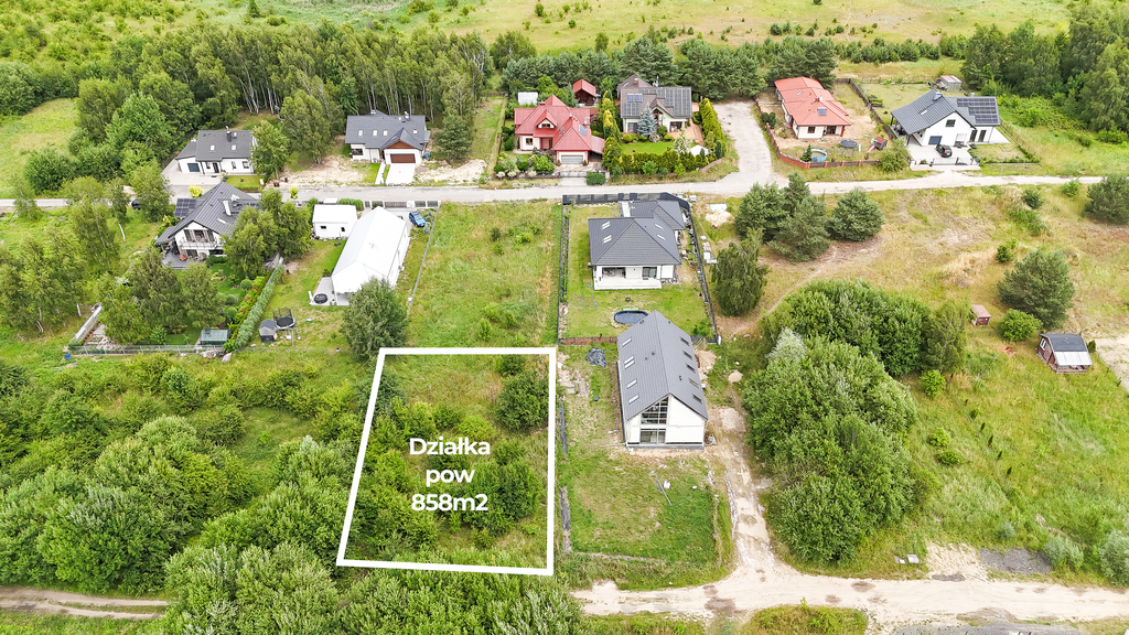 Działka na sprzedaż Dołuje 858 m2 | Arka Nieruchomości