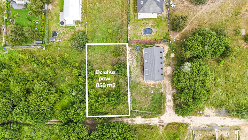 Działka na sprzedaż Dołuje 858 m2 | Arka Nieruchomości