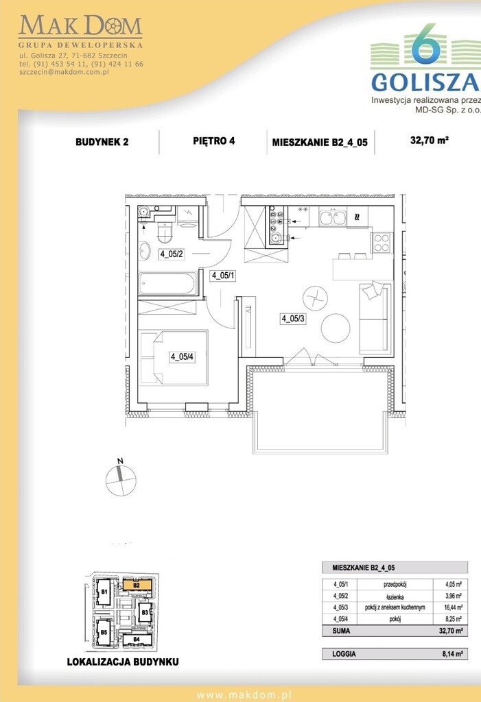 Mieszkanie na wynajem Szczecin, Żelechowa 33 m2 | Arka Nieruchomości