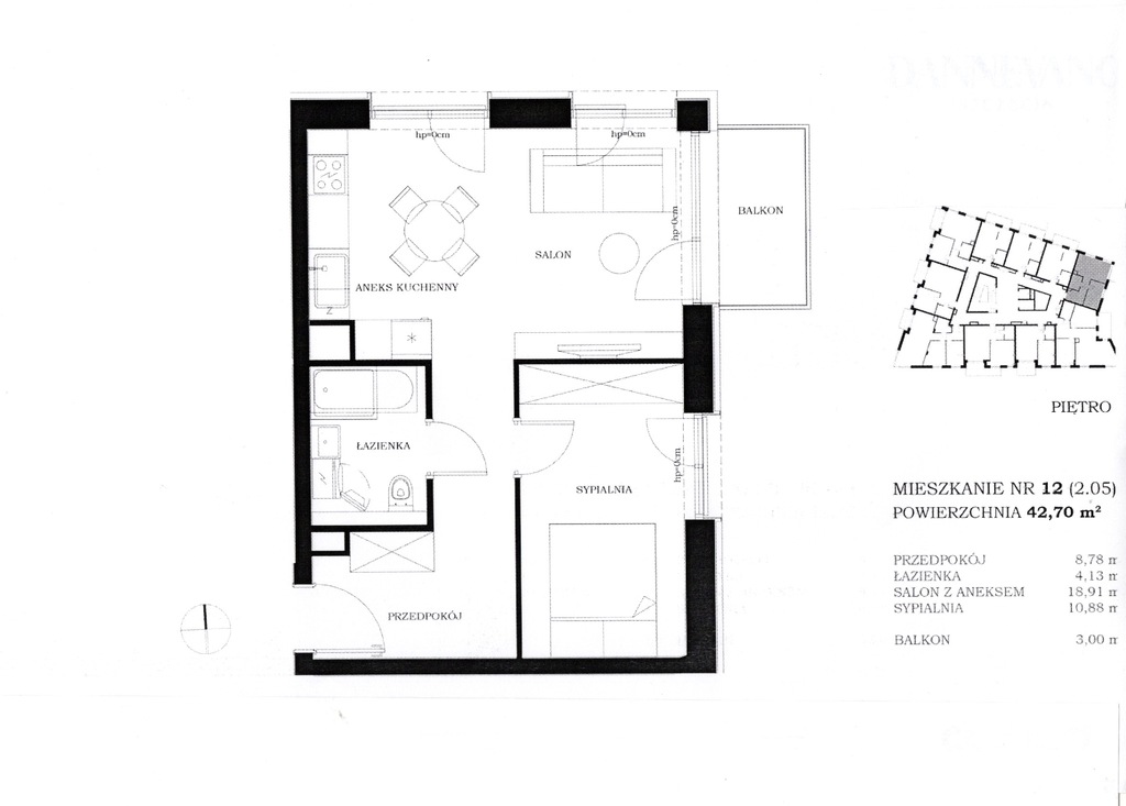 Mieszkanie na sprzedaż Szczecin, Centrum 43 m2 | Arka Nieruchomości