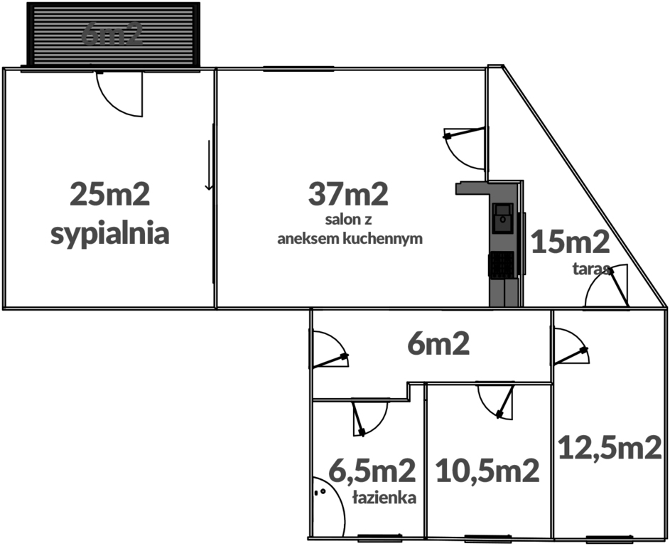 Mieszkanie na sprzedaż Szczecin, Pogodno 97 m2 | Arka Nieruchomości