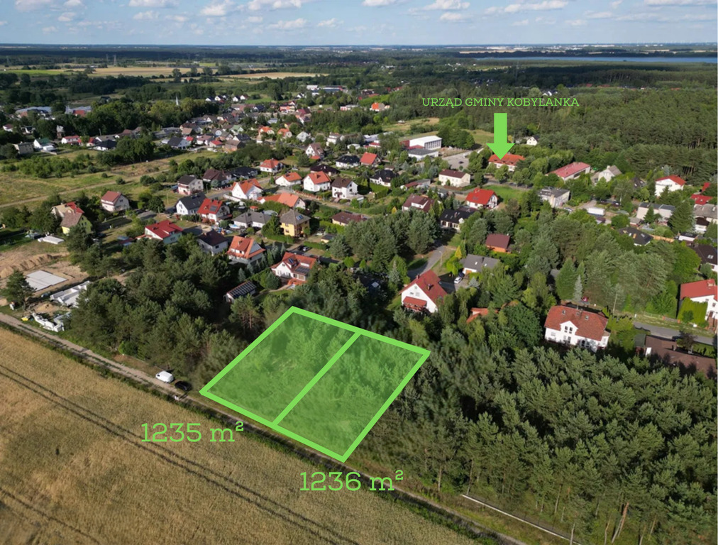 Działka na sprzedaż Kobylanka 1 235 m2 | Arka Nieruchomości