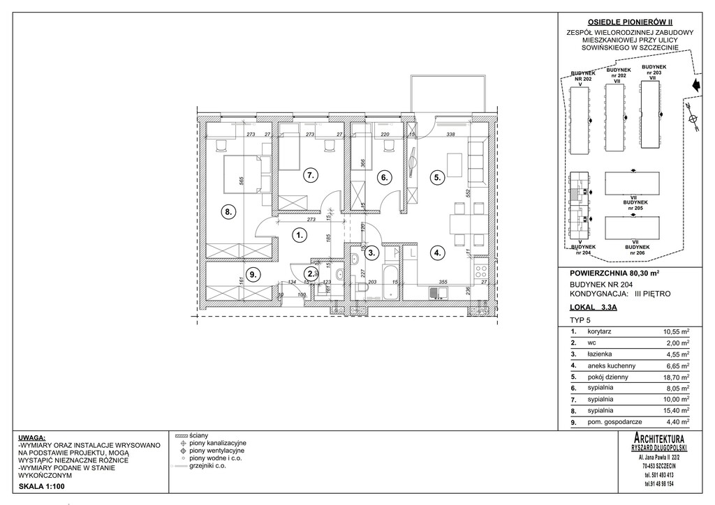 Mieszkanie na sprzedaż Szczecin, Śródmieście-Centrum 81 m2 | Arka Nieruchomości