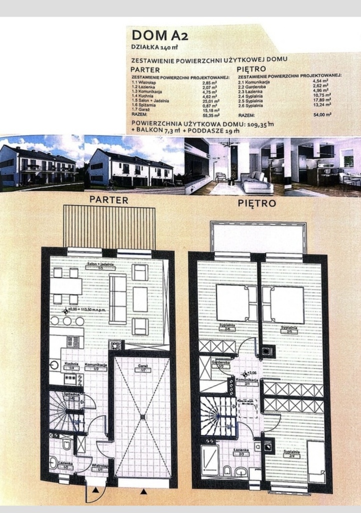 Dom na sprzedaż Szczecin, Osów 110 m2 | Arka Nieruchomości