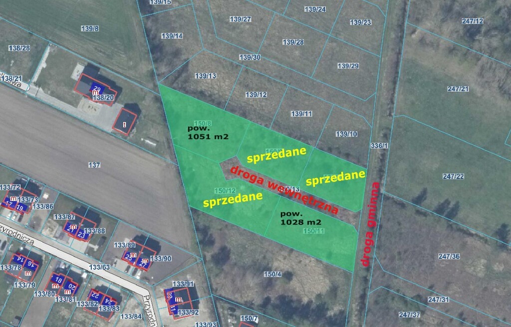 Działka na sprzedaż Białuń 1 051 m2 | Arka Nieruchomości