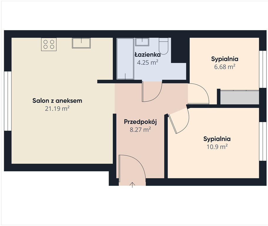 Mieszkanie na sprzedaż Mierzyn 52 m2 | Arka Nieruchomości