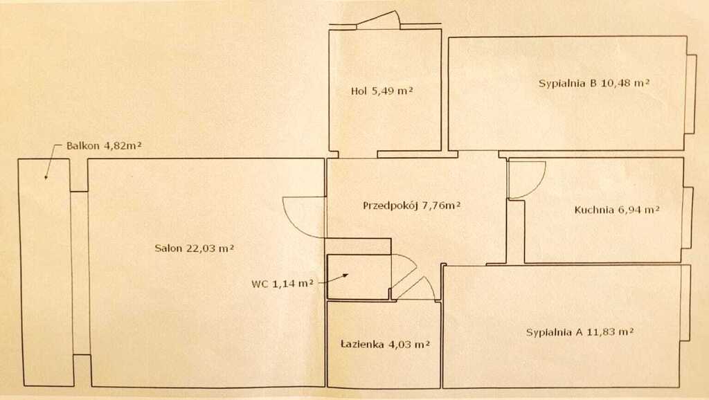 Mieszkanie na sprzedaż Szczecin, Gumieńce 69 m2 | Arka Nieruchomości