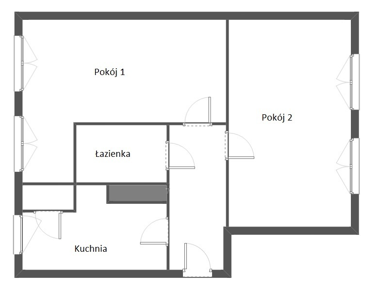 Mieszkanie na sprzedaż Szczecin, Centrum 58 m2 | Arka Nieruchomości
