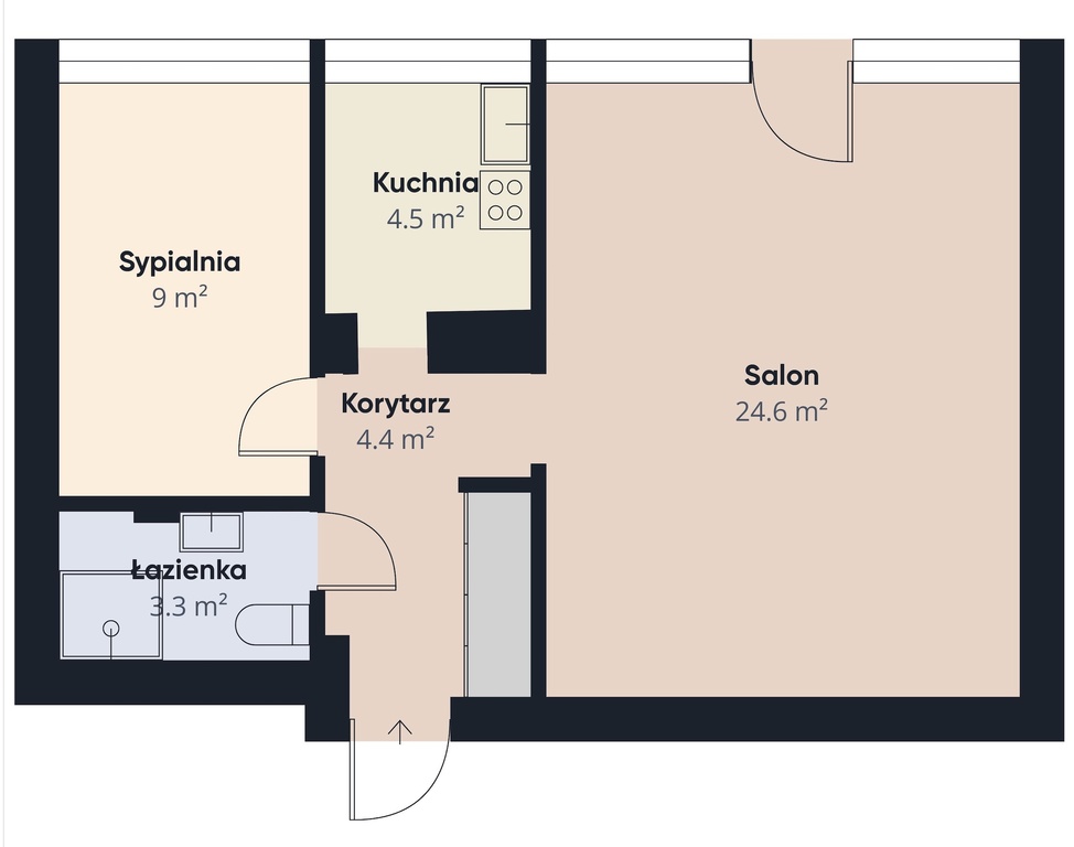 Mieszkanie na sprzedaż Szczecin, Śródmieście-Centrum 48 m2 | Arka Nieruchomości