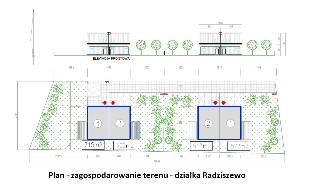 Działka na sprzedaż Radziszewo 2 616 m2 | Arka Nieruchomości