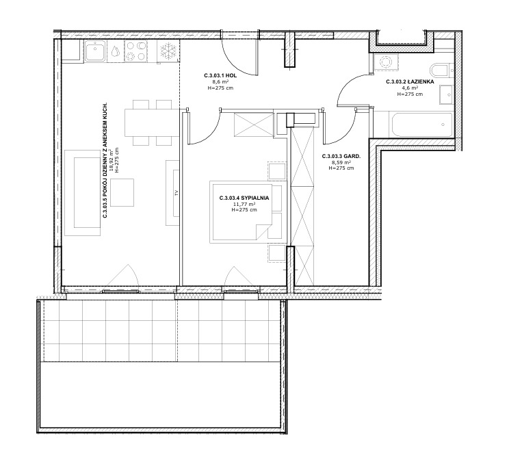 Mieszkanie na sprzedaż Szczecin, Łasztownia 52 m2 | Arka Nieruchomości