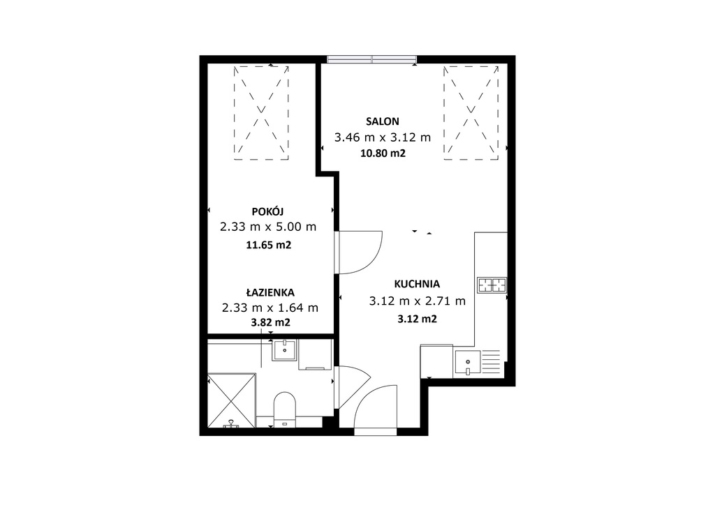 Mieszkanie na sprzedaż Szczecin, Pogodno 29 m2 | Arka Nieruchomości