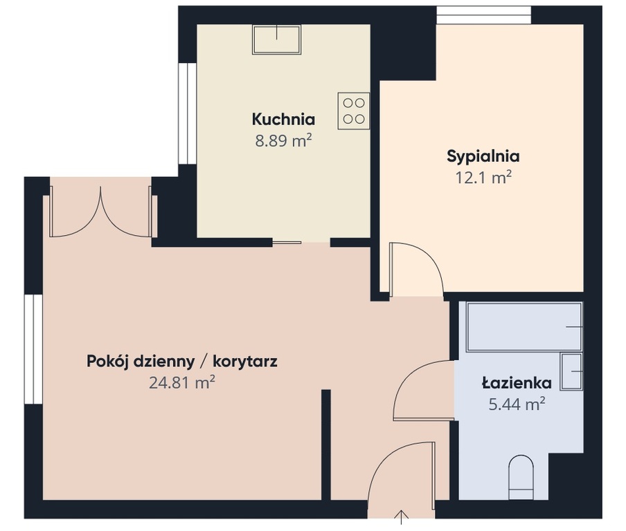 Mieszkanie na sprzedaż Szczecin, Gumieńce 52 m2 | Arka Nieruchomości