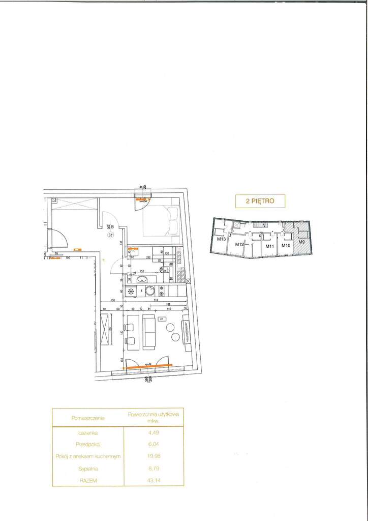 Mieszkanie na sprzedaż Szczecin, Stare Miasto 43 m2 | Arka Nieruchomości