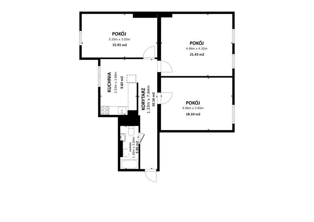 Mieszkanie na sprzedaż Szczecin, Pogodno 79 m2 | Arka Nieruchomości