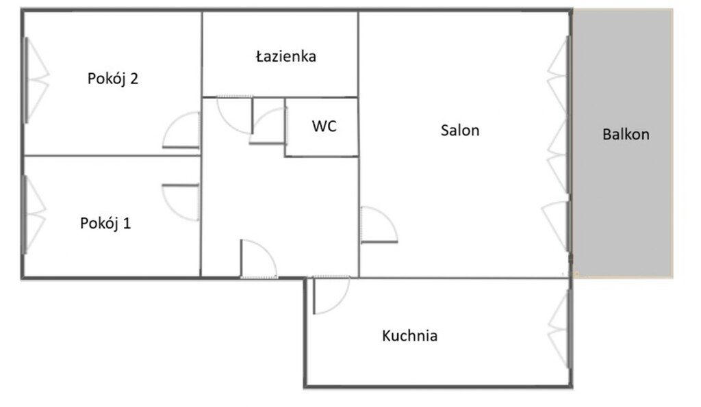 Mieszkanie na sprzedaż Szczecin, Żelechowa 62 m2 | Arka Nieruchomości