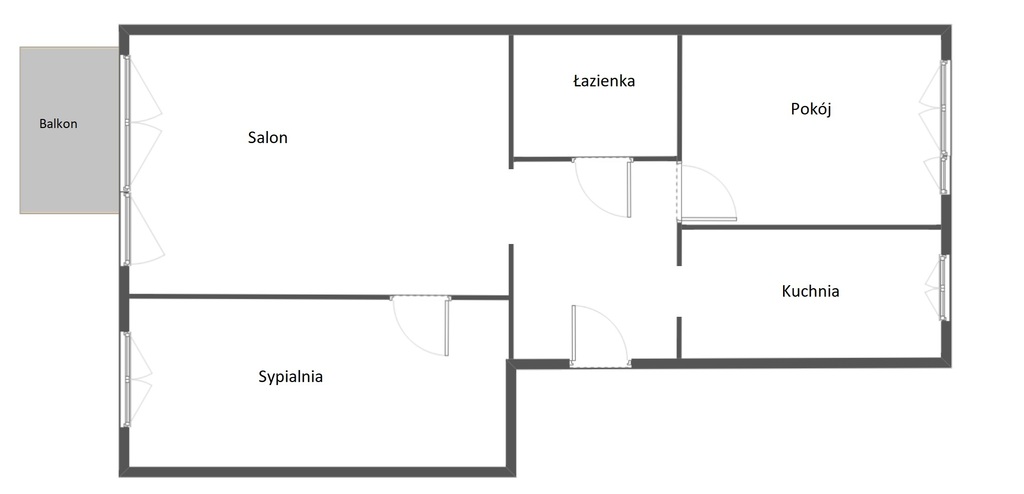 Mieszkanie na sprzedaż Szczecin, os. Arkońskie 53 m2 | Arka Nieruchomości