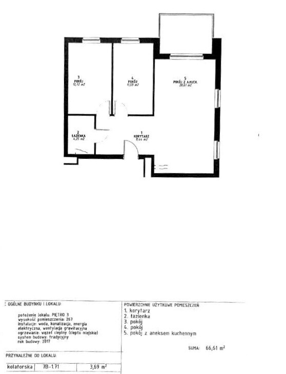 Mieszkanie na sprzedaż Szczecin, Gumieńce 67 m2 | Arka Nieruchomości