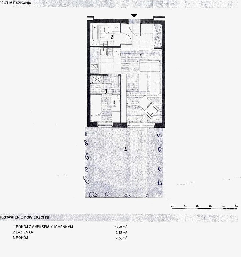 Mieszkanie na sprzedaż Szczecin, Gumieńce 38 m2 | Arka Nieruchomości