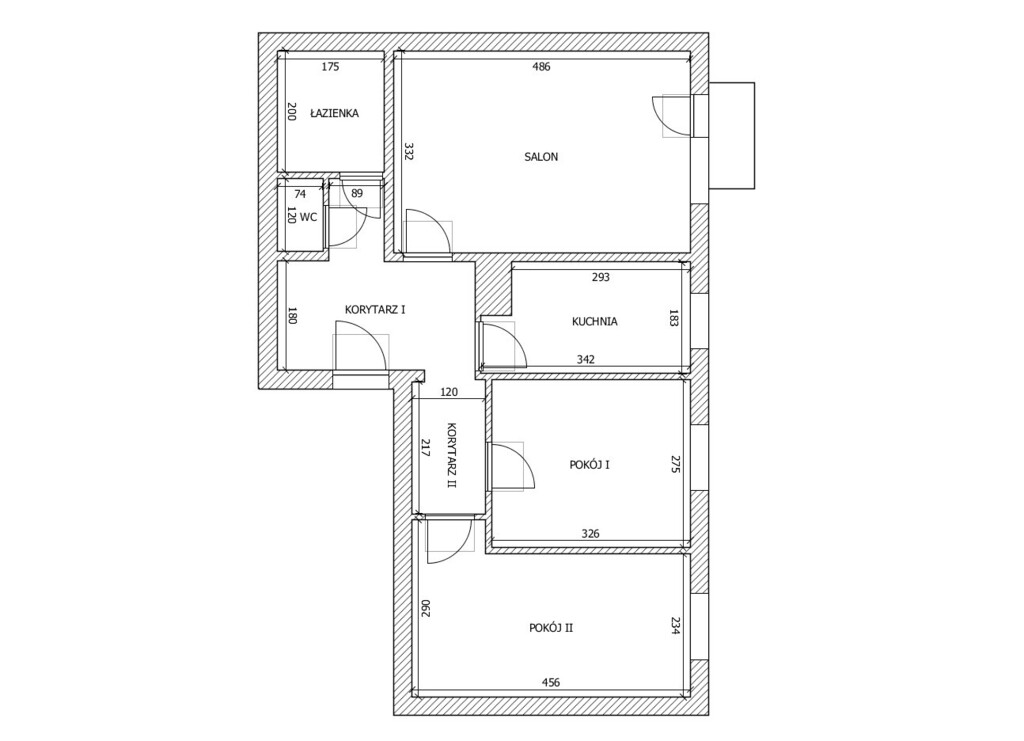 Mieszkanie 3 Pokoje 57,7m2 Z Dużym Potencjałem