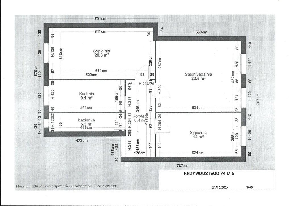 Mieszkanie na sprzedaż Szczecin, Centrum 79 m2 | Arka Nieruchomości