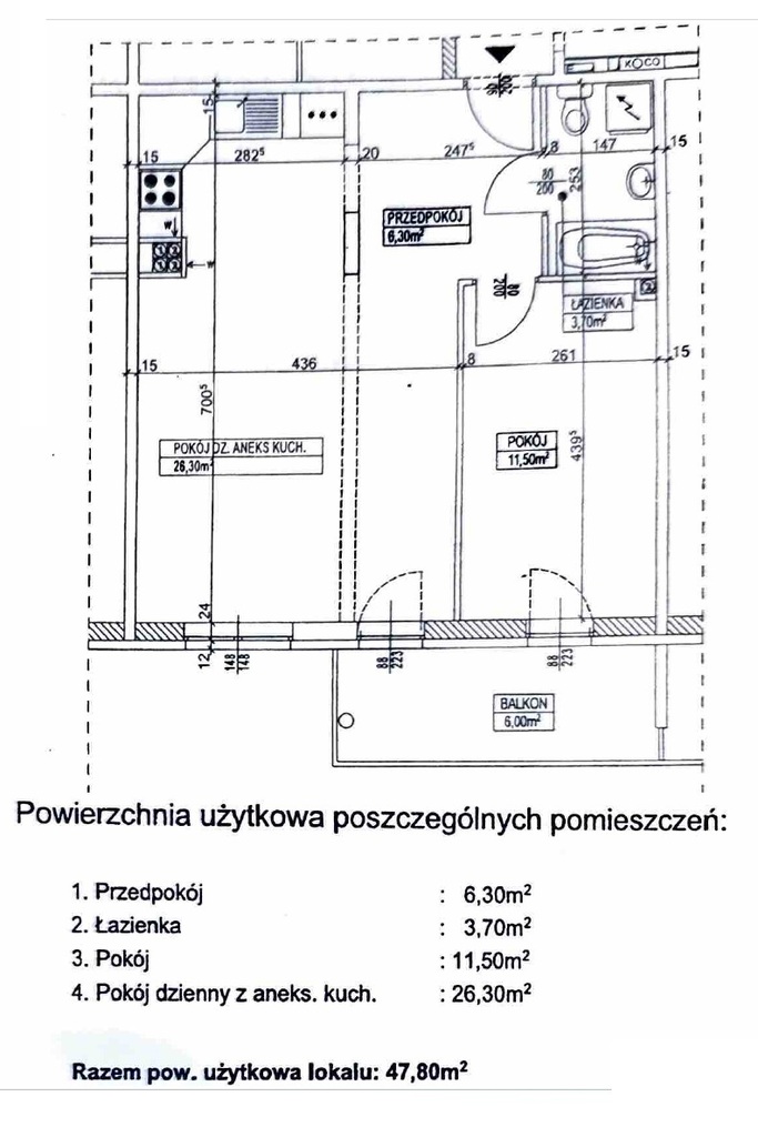 Mieszkanie na sprzedaż Szczecin, os. Bukowe 48 m2 | Arka Nieruchomości