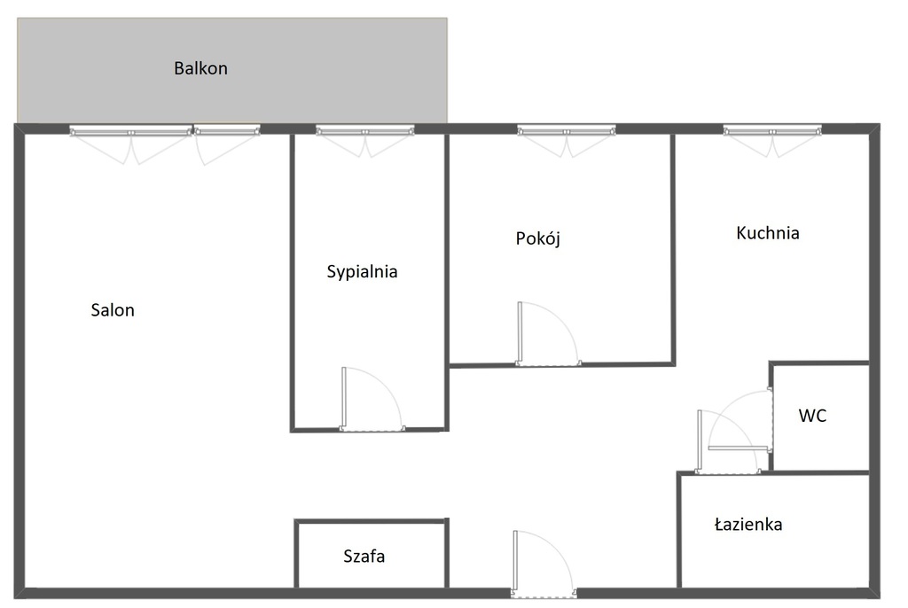 Mieszkanie na sprzedaż Szczecin, os. Słoneczne 49 m2 | Arka Nieruchomości