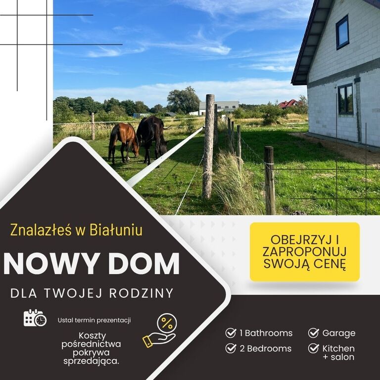 Dom na sprzedaż Białuń 96 m2 | Arka Nieruchomości