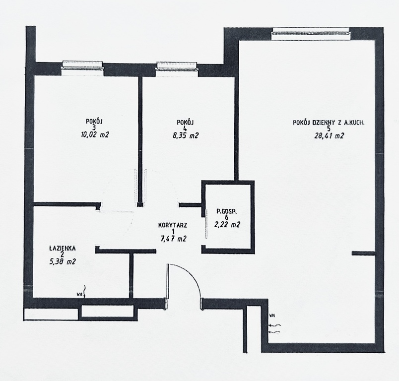 Mieszkanie na sprzedaż Szczecin, Gumieńce 62 m2 | Arka Nieruchomości